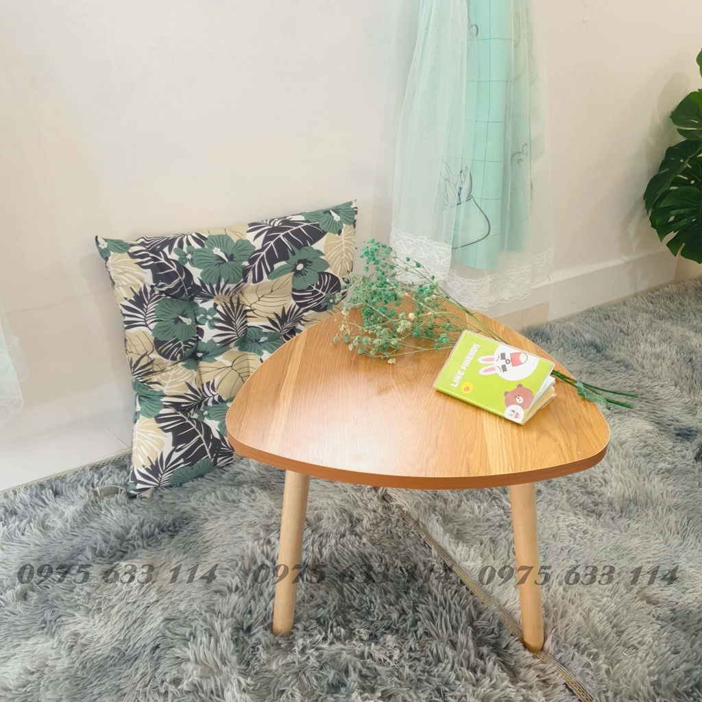 Bàn trà sofa 💝FREESHIP💝 Bàn ngồi bệt gỗ 40*40 chân xoáy dùng decor phòng ngủ ,uống trà siêu xinh
