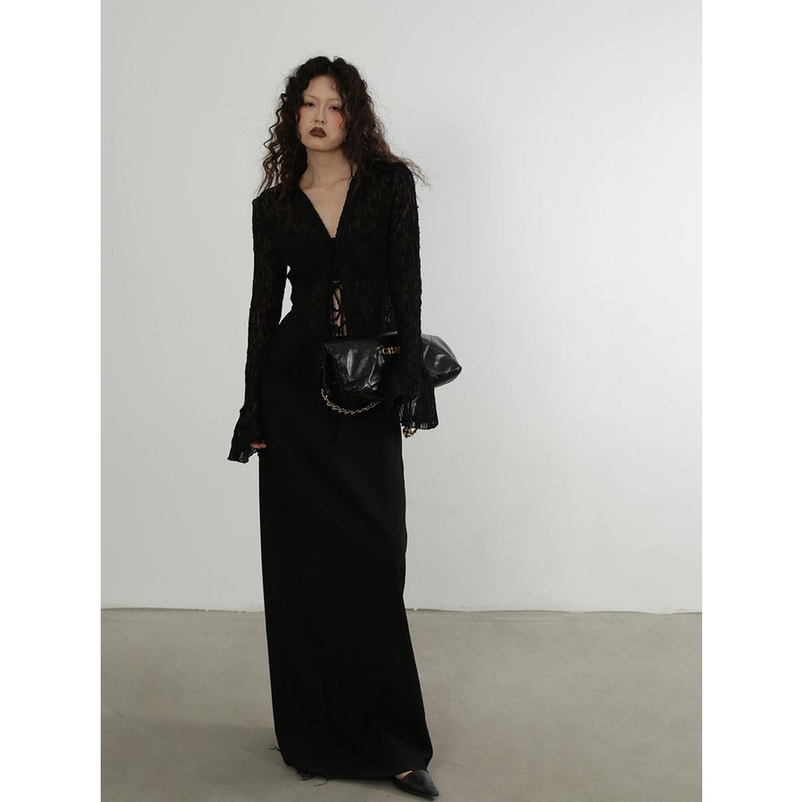 Áo Cardigan Ren Mỏng Cao Cấp Ôm Dáng Phong Cách Pháp Quyến Rũ Cho Nữ