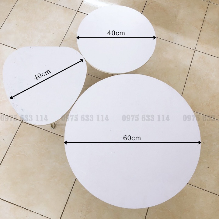 Bàn trà sofa 💘FREESHIP💘 Bàn decor 40,60cm trang trí phòng ngủ, quán cafe phong cách vintage