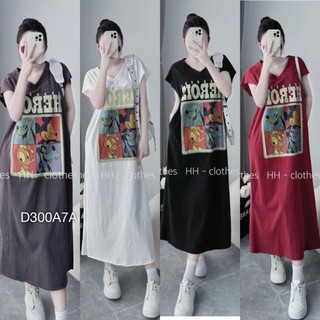 Váy Suông ,Đầm Phông Thụng Sát Nách HEROIS Dáng Dài Form Rộng Freesize 4 Màu Cá Tính -BD0037