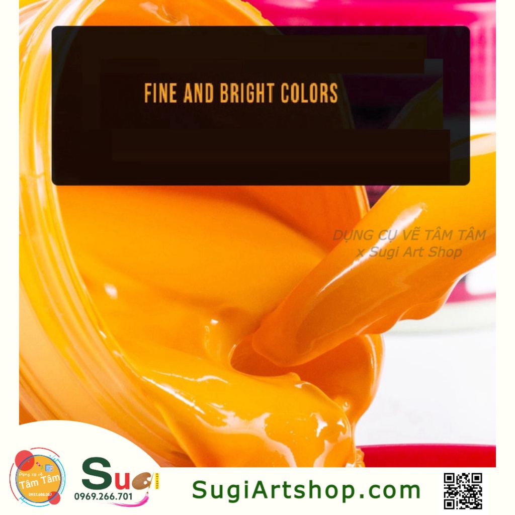[ Sugi Art Shop ] Màu vẽ Acrylic MONT MARTE - hủ 100ml , chuyên vẽ áo, giày,tranh tường,sơn gỗ