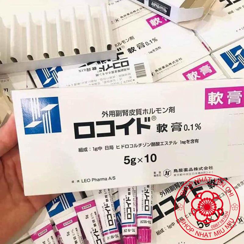 Kem bôi vết đốt côn trùng, muỗi đốt Rokoito Locoid Ointment 5g