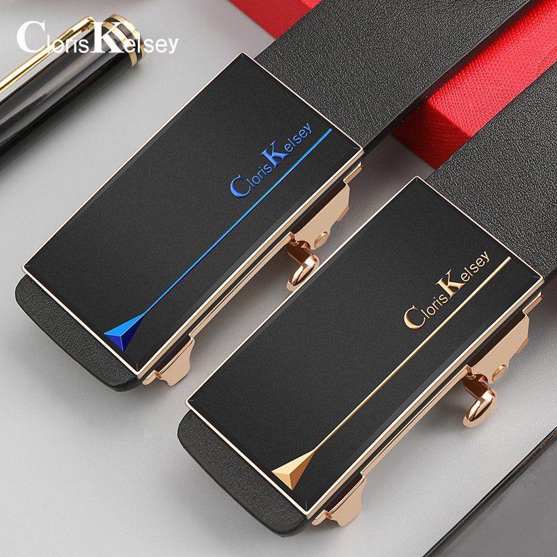 Thắt lưng nam bản nhỏ 3,2cm, dây nịt nam chữ H , nịt da nam khóa tự động thiết kế luôn trong giấu dây