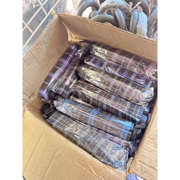 Ô Dù ngắn gập 3 kẻ caro rộng 108cm