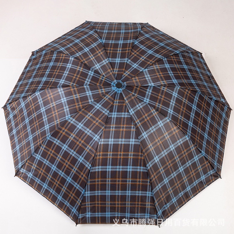 Ô Dù ngắn gập 3 kẻ caro rộng 108cm