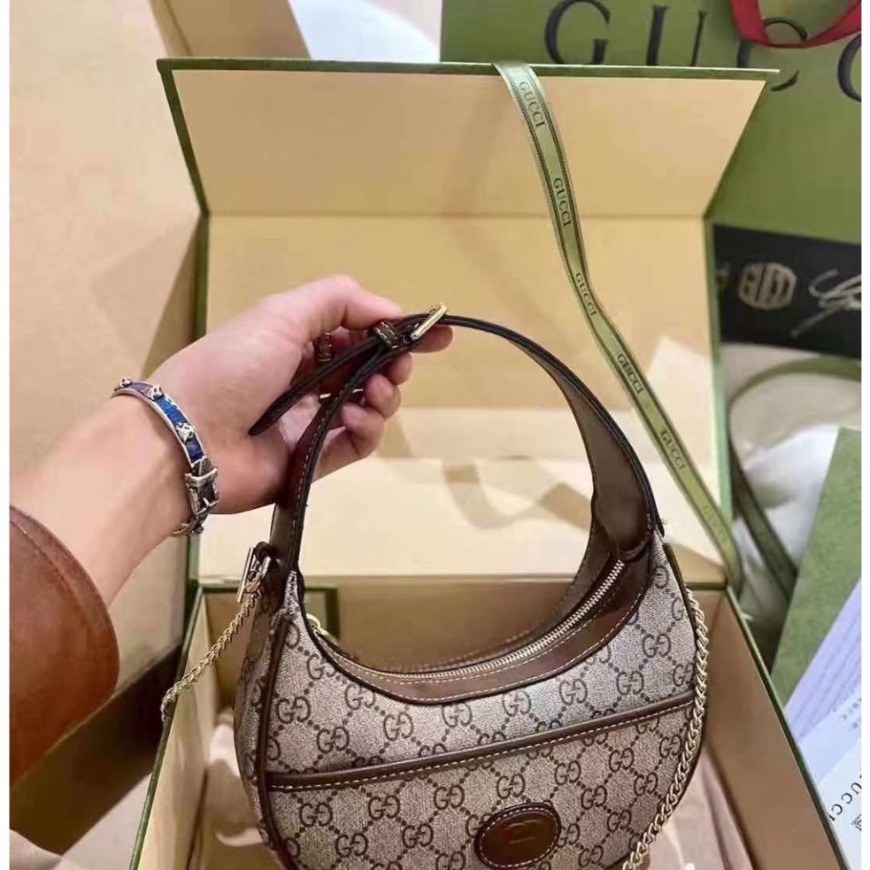 Túi xách đeo vai kẹp nách,túi xách đeo vai GUCC HORSEBIT 1955, full box nguyên seal, bảo hành 6 tháng