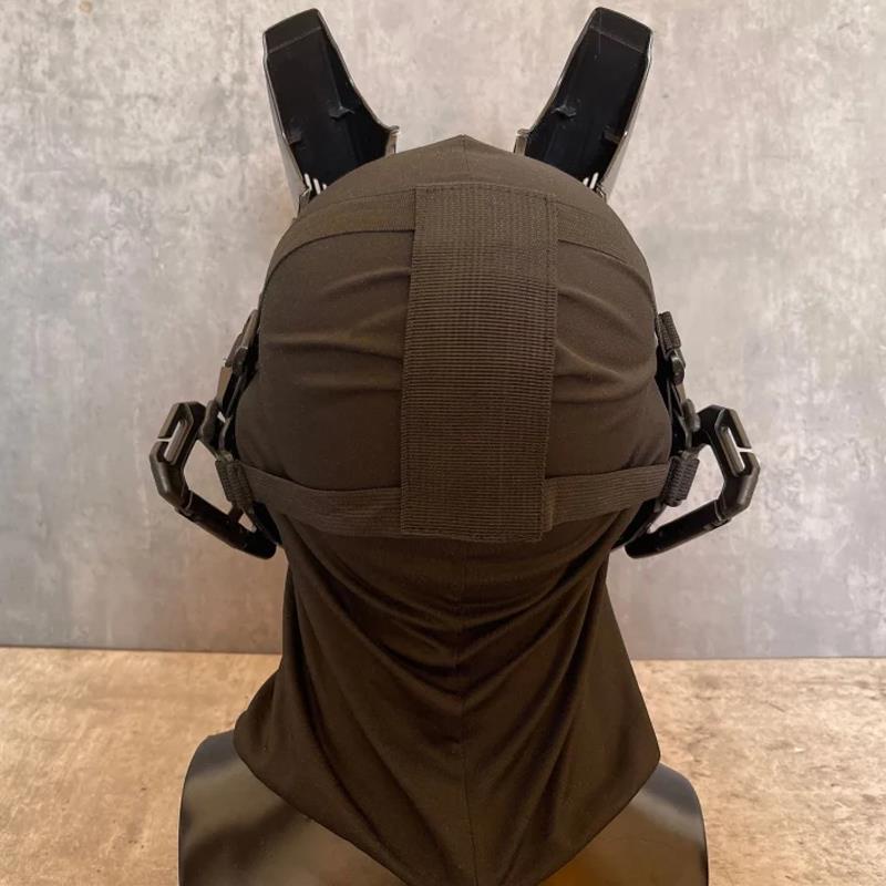 Xu hướng mặt nạ Cyberpunk cosplay trang sức cá tính mặt nạ đen nhập vai robot metaverse