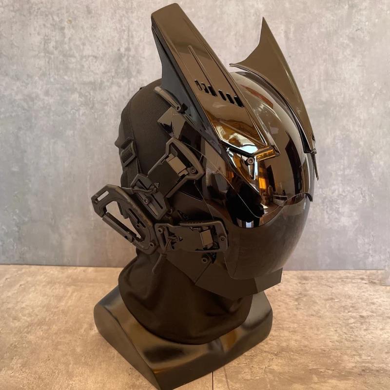 Xu hướng mặt nạ Cyberpunk cosplay trang sức cá tính mặt nạ đen nhập vai robot metaverse