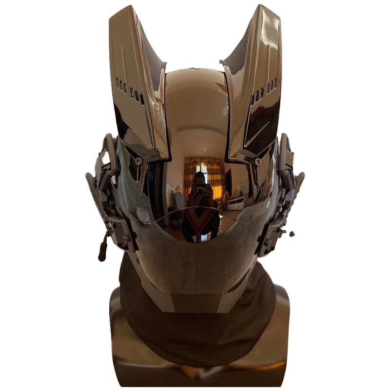 Xu hướng mặt nạ Cyberpunk cosplay trang sức cá tính mặt nạ đen nhập vai robot metaverse