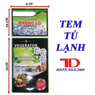 Miếng dán tủ lạnh, tem dán trang trí tủ lạnh mẫu 1