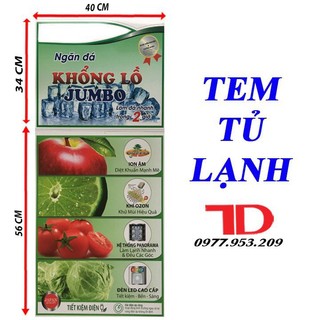 Miếng dán tủ lạnh, tem dán trang trí tủ lạnh mẫu 1