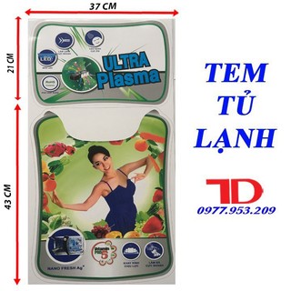 Miếng dán tủ lạnh, tem dán trang trí tủ lạnh mẫu 1