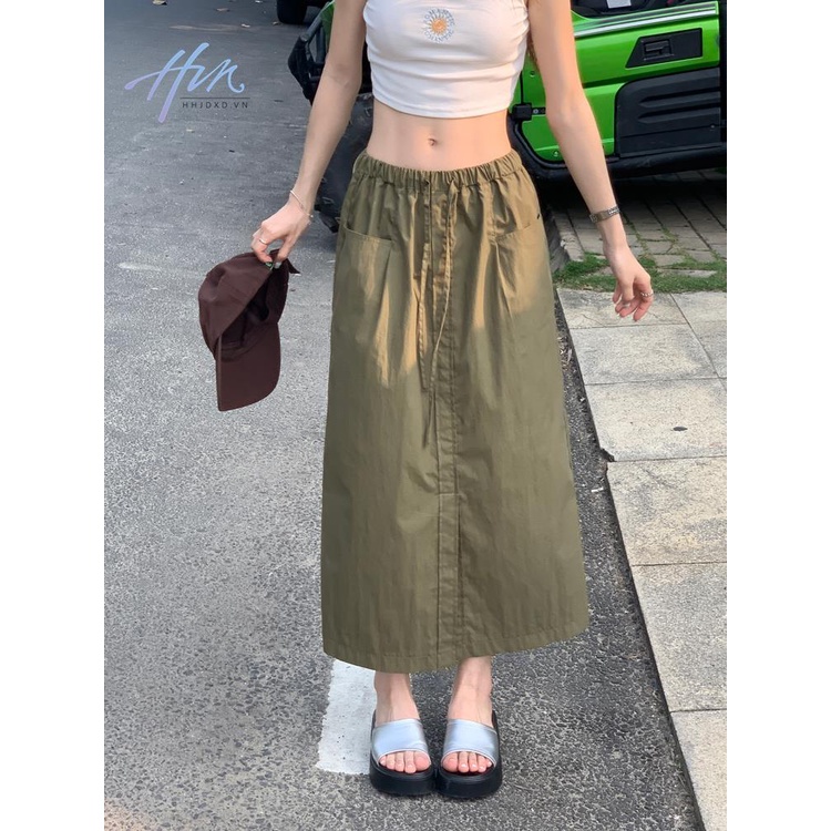 Váy Yếm Dáng Chữ A Lưng Cao Thời Trang Mùa Hè 2023 Phong Cách Mỹ Hàng Mới Dành Cho Bạn Nữ