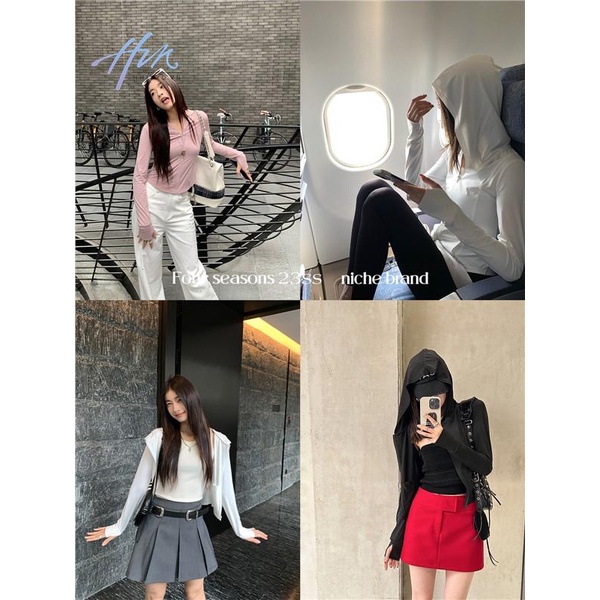 Áo Khoác Chống Nắng Ôm Dáng Có Mũ Trùm Thoáng Khí Phong Cách Mới Mùa Hè Cho Nữ