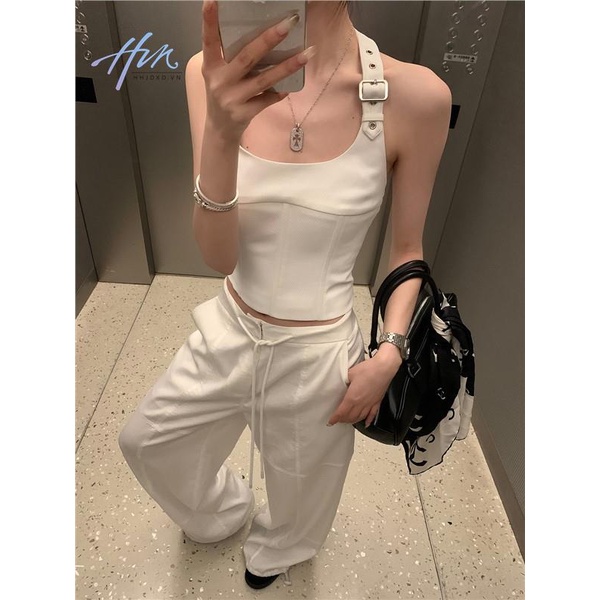 Áo Hai Dây Dáng Ôm Ngắn Phong Cách Thời Trang Mới Mùa Hè Dành Cho Bạn Nữ