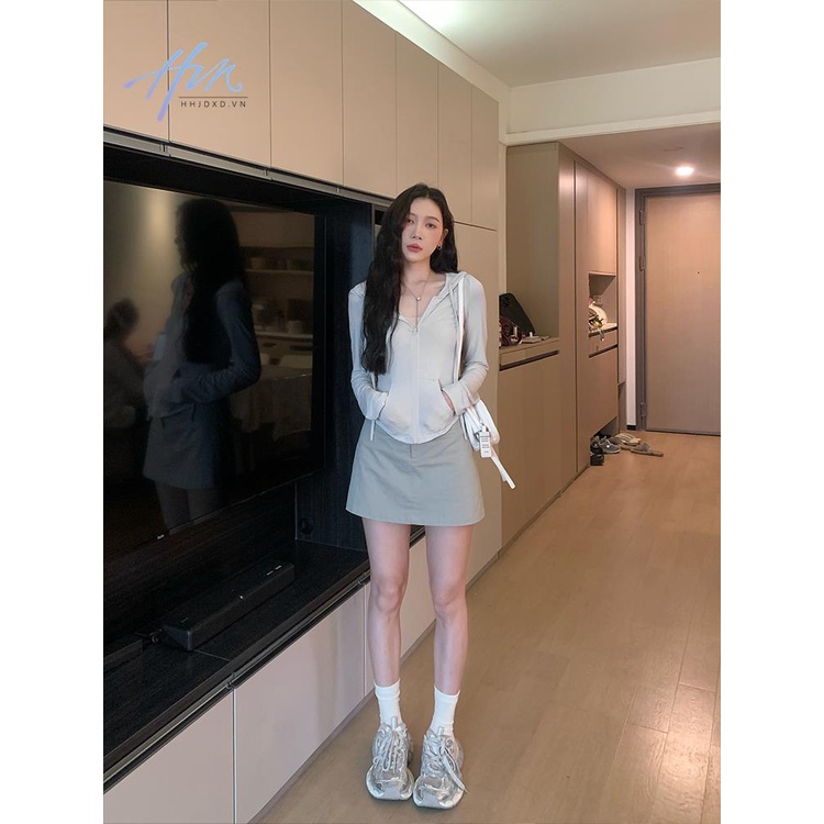 Áo Khoác Chống Nắng Mùa Hè 2023 Dáng Ôm Có Khóa Kéo Trước Vai Phong Cách Mới Cho Nữ