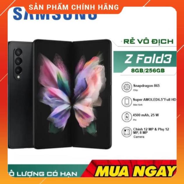 Điện thoại Samsung Galaxy Z Fold3 5G 256GB/512GB hàng chính hãng fullbox bảo hành 1 đổi 1 trong 12 tháng