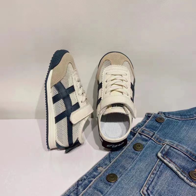 Giày Thể Thao Đế Mềm Siêu Nhẹ Phối Lưới Thoáng Khí Thời Trang Xuân Hè Cho Bé