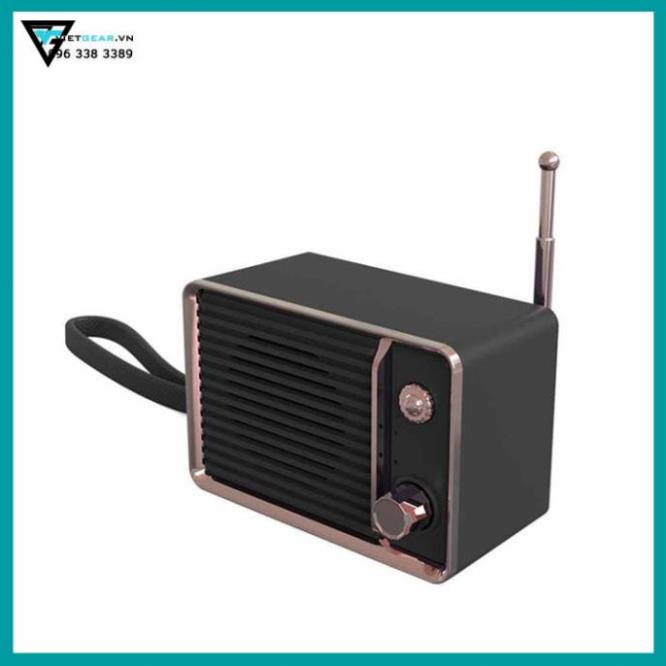 Loa Vintage DW01 bluetooth 4.1 hình chiếc đài mini nhỏ gọn
