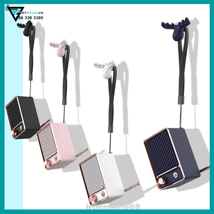 Loa Vintage DW01 bluetooth 4.1 hình chiếc đài mini nhỏ gọn