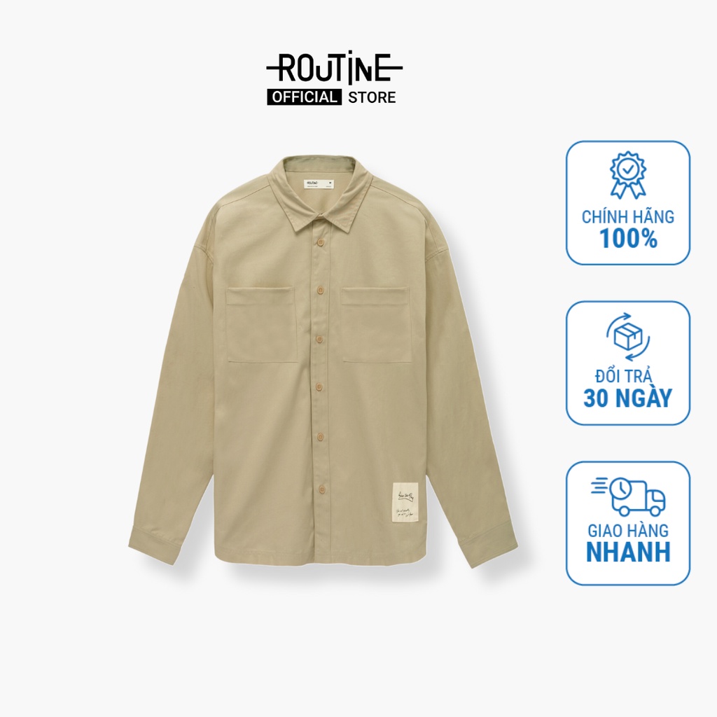 Áo Sơ Mi Nam Tay Dài Form Oversize - Routine 10F21SHL032