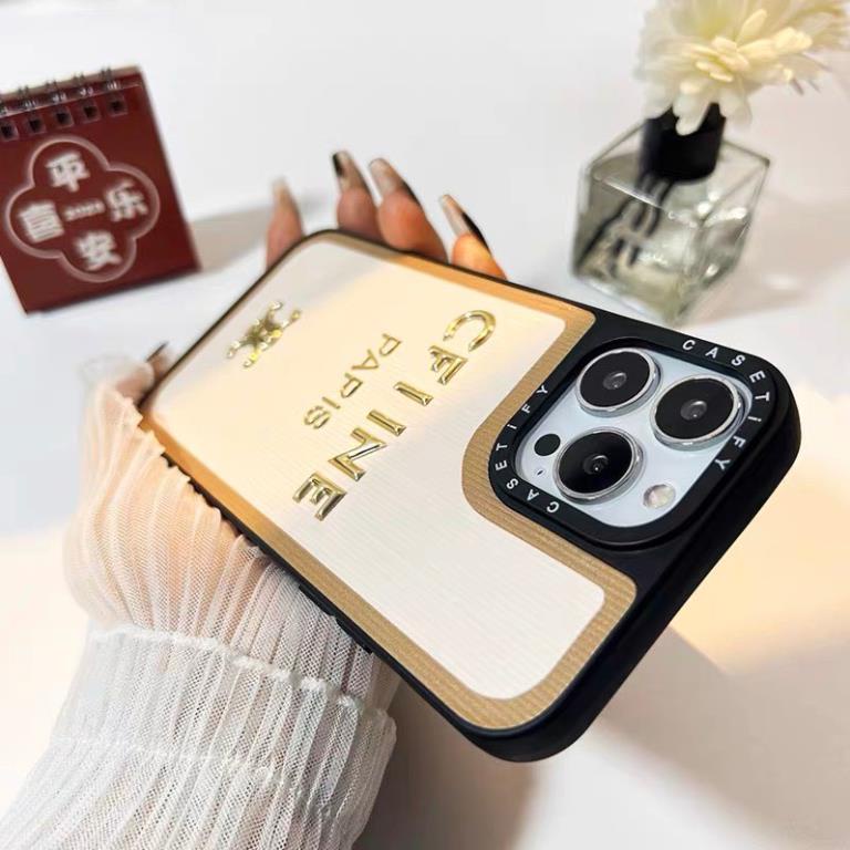 Ốp Điện Thoại Silicon Cứng Trang Trí Nhãn Kim Loại Mạ Vàng Sang Trọng Cho IPhone 11 12promax 13promax 14 Pro Max 11proma