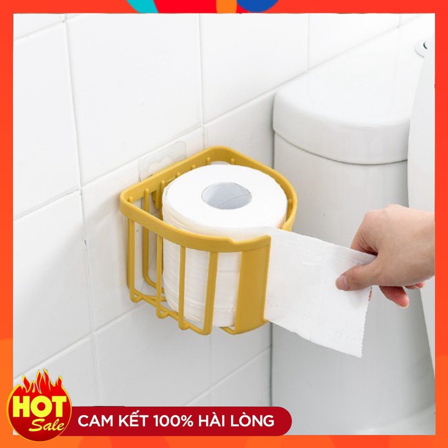 Giỏ nhựa dán tường đựng giấy vệ sinh - Giỏ đựng đồ dùng phòng tắm tiện ích