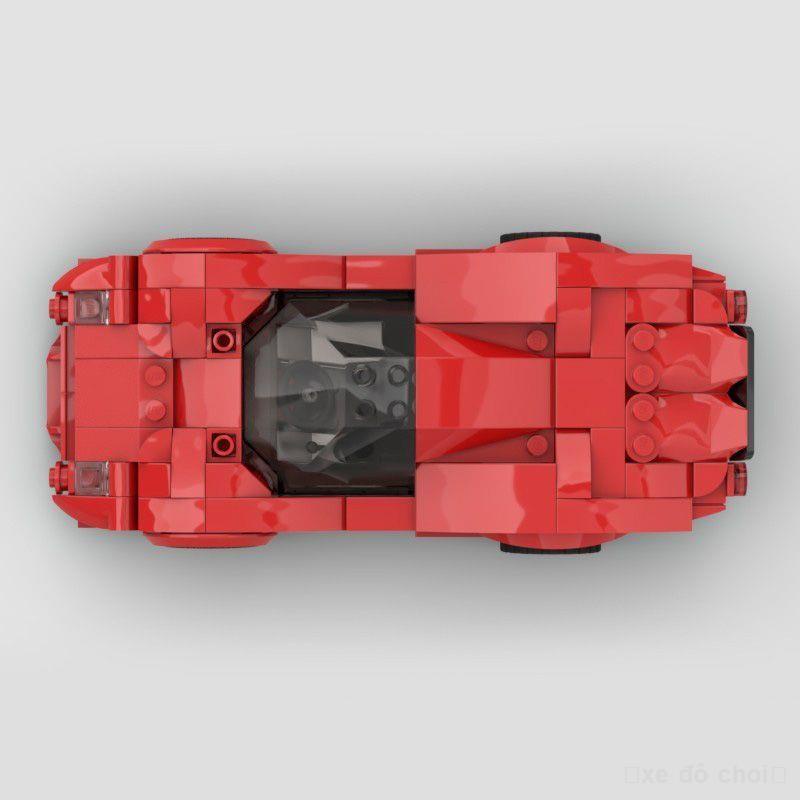 🔥Tương thích với mô hình lắp ráp khối xây dựng moc 81187 màu đỏ Ford P68 siêu xe đua quà tặng đồ chơi