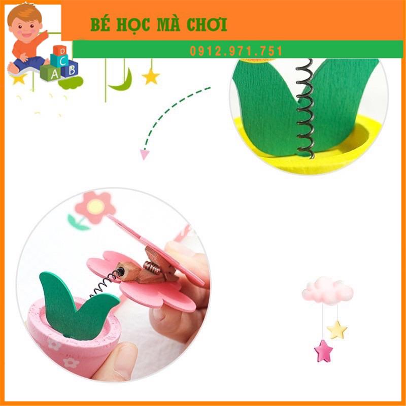 Hoa kẹp ảnh, giấy note ghi chú, lời nhắn gửi để bàn học, bàn làm việc siêu cute
