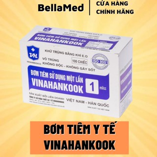 Hộp 100 cây bơm kim tiêm ống chích sử dụng 1 lần 1cc/ml, 3cc/ml, 5cc/ml, 10cc/ml, 20cc/ml