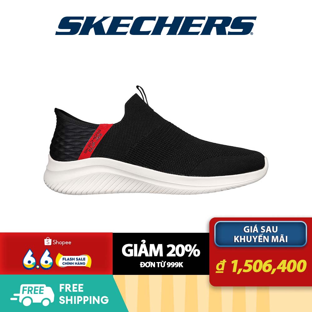 Skechers Nam Giày Thể Thao Xỏ Chân Đi Bộ Slip-Ins Sport Ultra Flex 3.0 walking Air-Cooled Memory Foam - 232451-BKRD