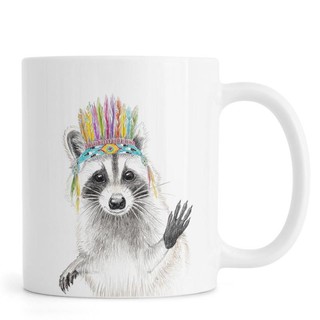 Ly Cốc Sứ Cao Cấp hình Raccoon