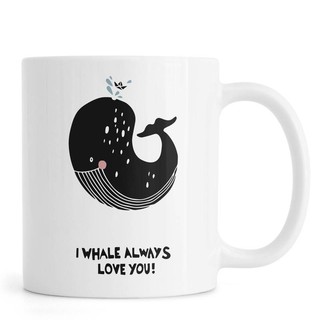 Ly cốc sứ cao cấp hình i whale always love you!