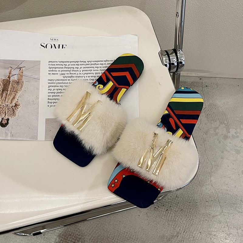 Dép Lông Thỏ Đi Trong Nhà Chống Trượt Thời Trang Mới 2023 Dành Cho Nữ