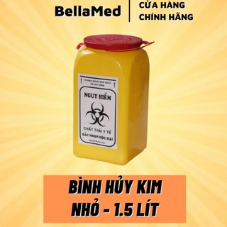 Bình hủy kim, bình đựng kim tiêm 1,5 lít