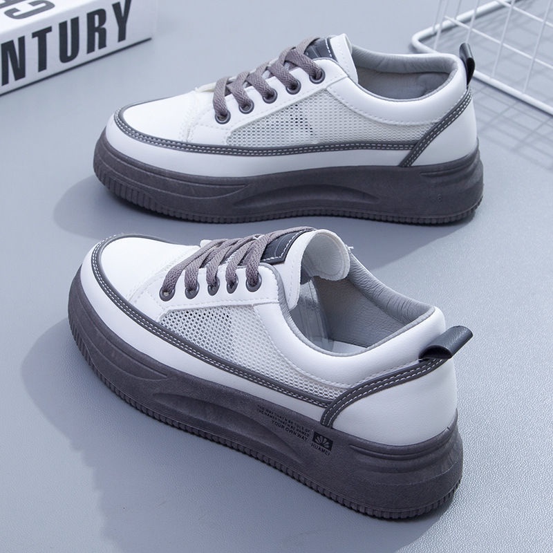 Giày Thể Thao Đế Dày Phối Lưới Mỏng Thoáng Khí Thời Trang Mùa Hè Cho Nữ