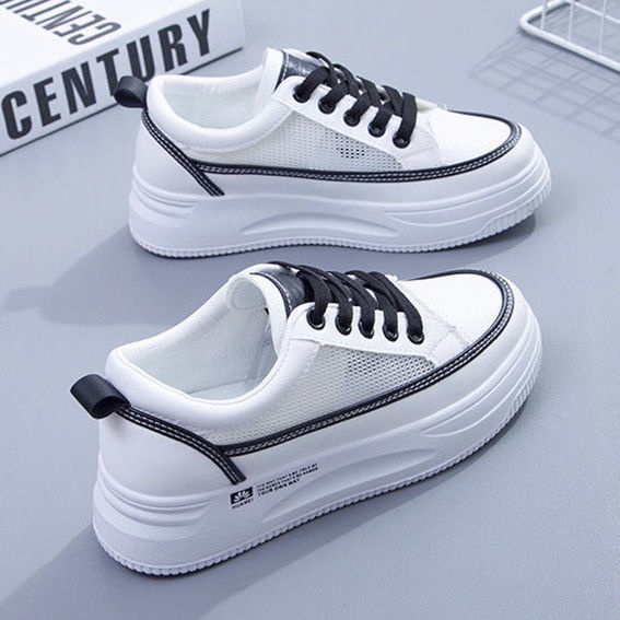 Giày Thể Thao Đế Dày Phối Lưới Mỏng Thoáng Khí Thời Trang Mùa Hè Cho Nữ