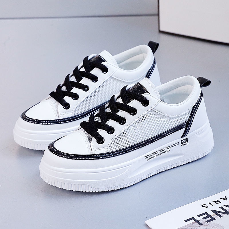 Giày Thể Thao Đế Dày Phối Lưới Mỏng Thoáng Khí Thời Trang Mùa Hè Cho Nữ