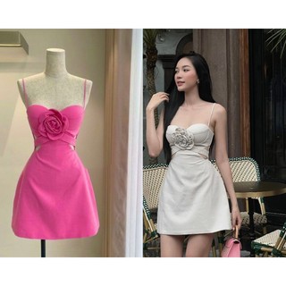 ĐẦM MIDI 2S HOA QUẤN 2 MÀU