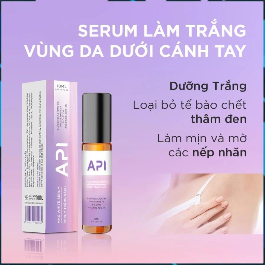 Son nách API, lăn khử mùi hôi nách API, Serum khử mùi ngăn tiết mồ hôi 72h Armpit Serum 10ml