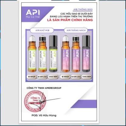 Lăn nách khử mùi hôi, son nách API10ML  ngăn tiết mồ hôi giảm khuẩn