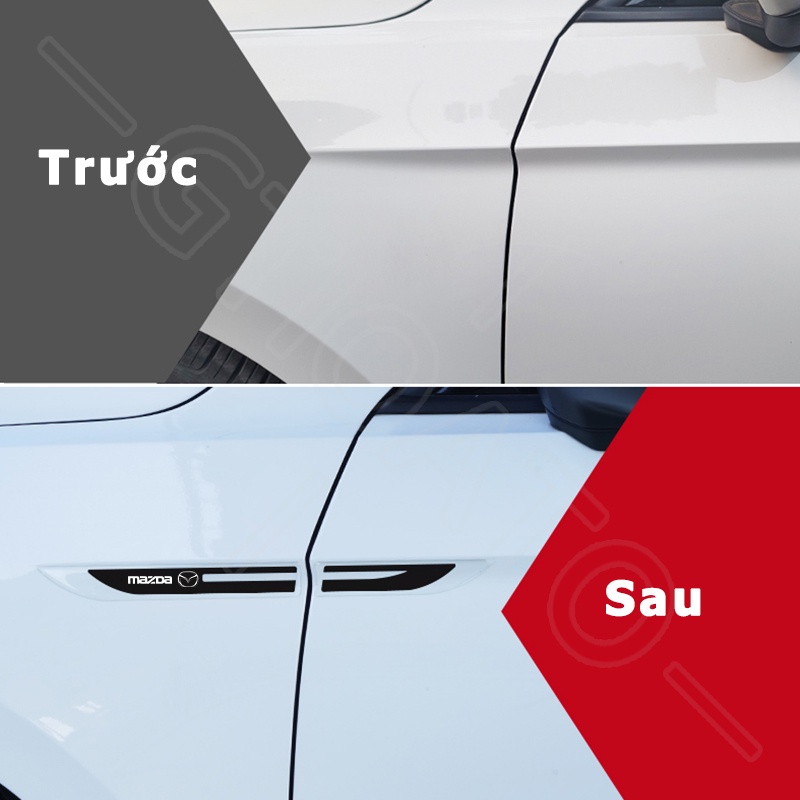 GTIOATO Huy Hiệu Xe Hơi GiấY DáN Xe Phụ Kiện Xe Hơi Cho Mazda 3 2 CX5 6 RX7 CX8 CX30 CX3 323 BT50 CX-3
