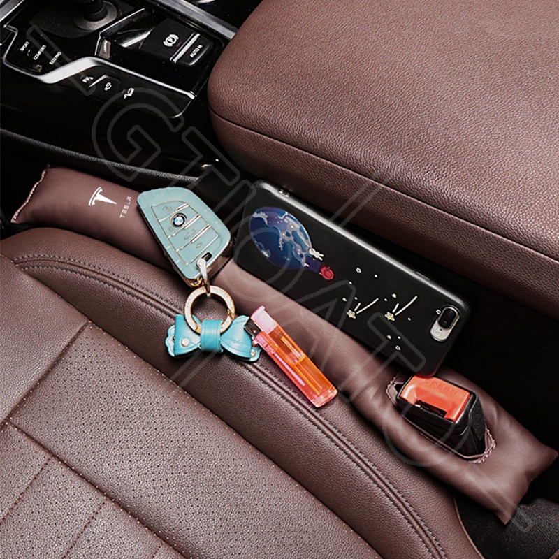 GTIOATO Da Phích Cắm Khe Hở Ghế Ô Tô Phụ KiệN Xe HơI Cho Tesla Roadster Cybertruck Model Y X 3