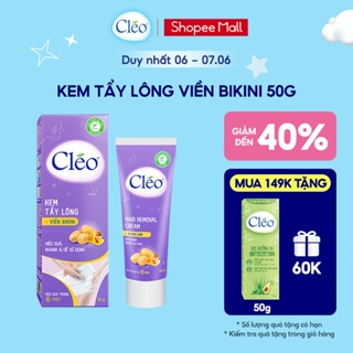 Kem tẩy lông Bikini Cléo, tẩy sạch nhanh, hiệu quả, an toàn không đau rát 50g