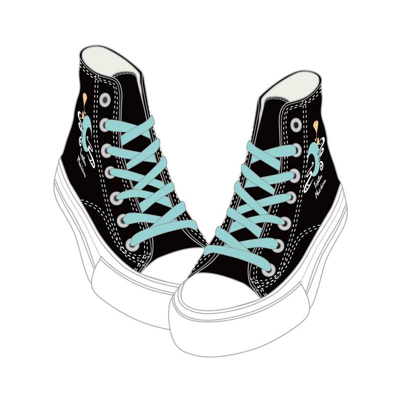 Giày Thể Thao Vải Bạt Cổ Cao In Hình Anime Demon Slayer Co-Branded Tokito Muichiro Cho Nam Nữ