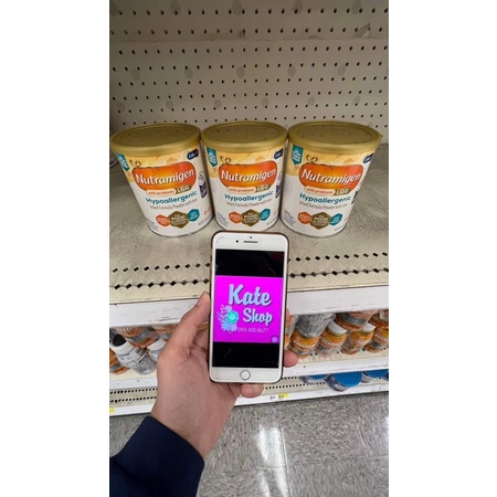 Bill Mỹ bay air -mẫu mới - date 11/2024 Sữa bột Nutramigen cho bé dị ứng đạm bò 357g 561g