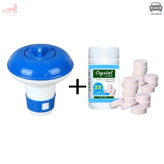 Phao vệ sinh bể bơi với 100 viên nén lọc bể bơi Bộ phân phối clo