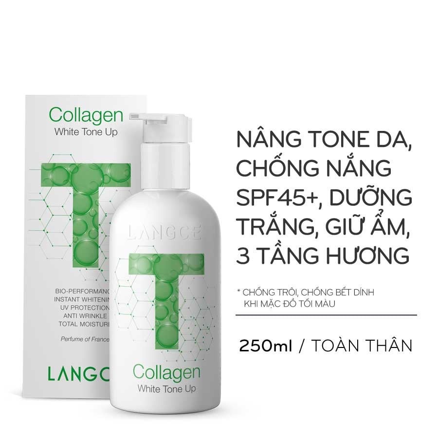 Kem Body Langce 3 Tầng Hương Nâng Tone 250ml, Dưỡng ẩm, mềm mịn