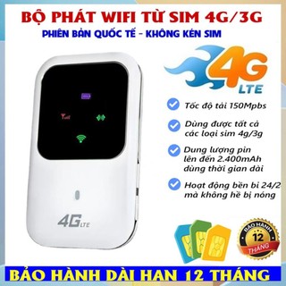 Bộ phát wifi 4G, cục phát wifi di động dùng sim 4G MF80 bản quốc tế, không kén sim