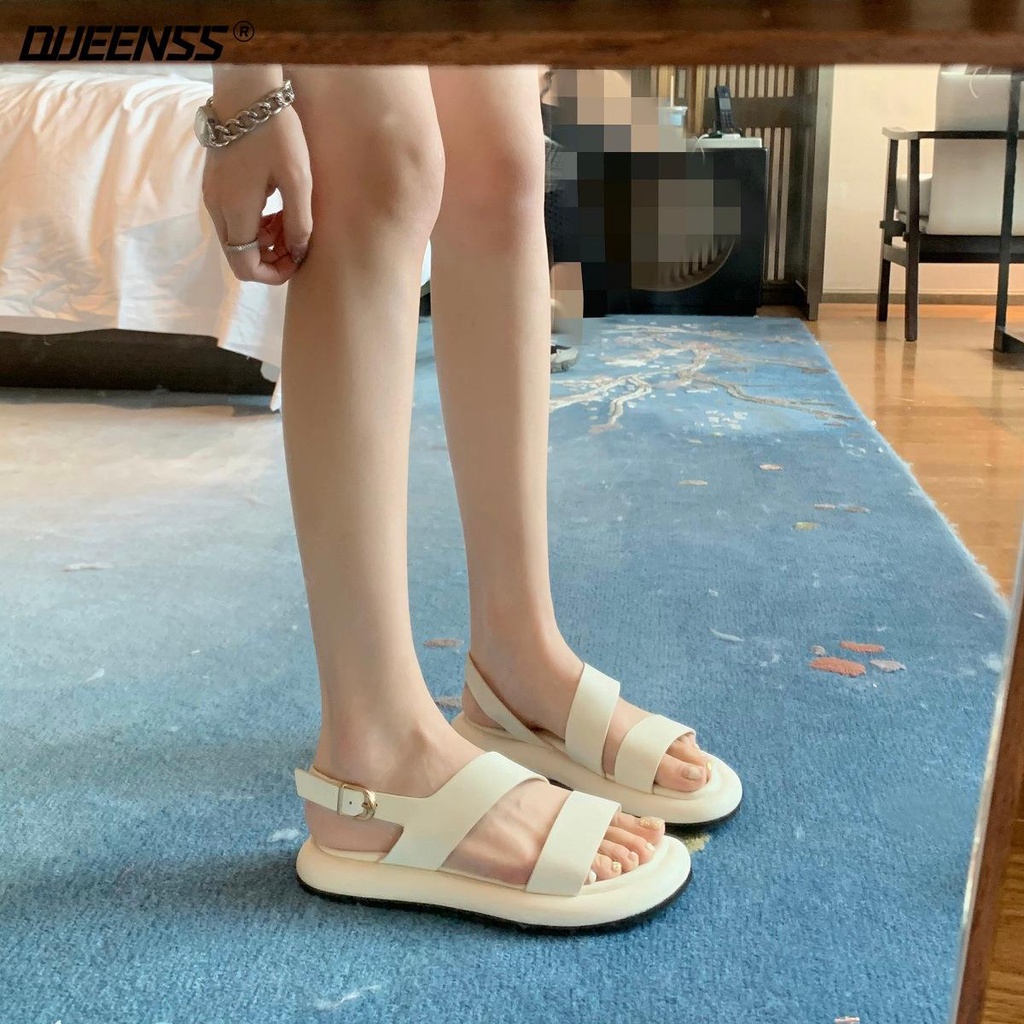 Sandal Mũi Tròn Mùa Hè 2023 Phong Cách Mới Đơn Giản Cho Nữ